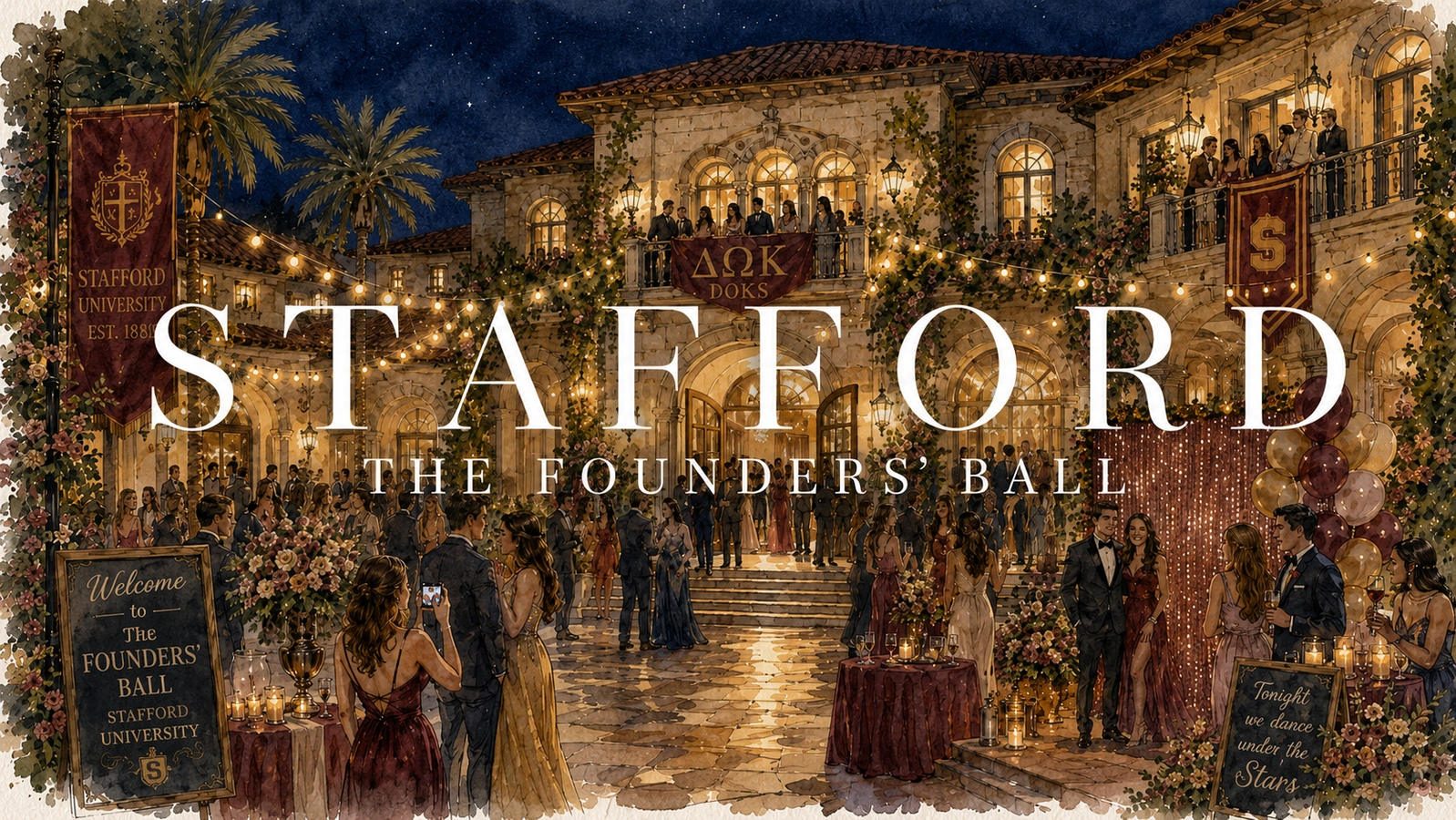 Formal Founders' Ball celebration at Stafford University